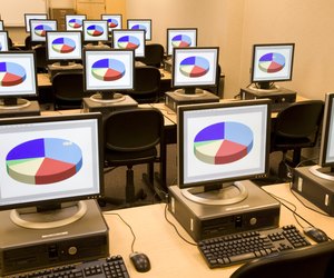 Computers in high school classroom