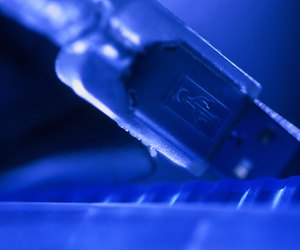 Close-up of USB cable.