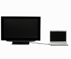 LCD HDTV connected to laptop