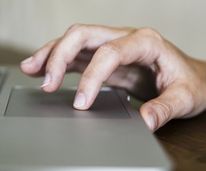 Hand on Trackpad
