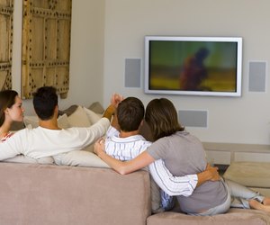 Couples watching television