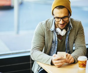 relaxing and typing text message