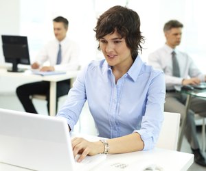 People at work
