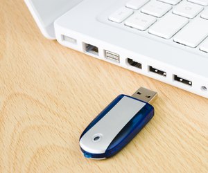 Laptop and flash pen drive