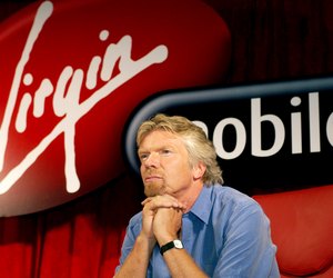 Media Mogul Branson Strips in Times Square