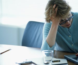 Businesswoman under stress