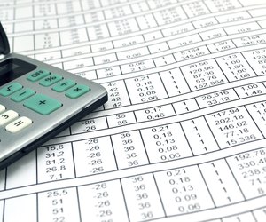Numbers on paper and calculator