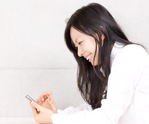 Businesswoman using a smartphone