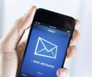 Have a new message on mobile phone