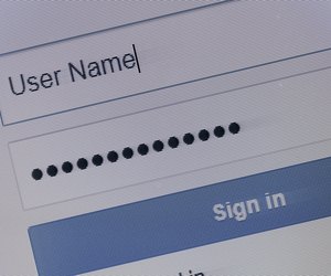 Login page