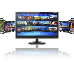 Media telecommunications and streaming video concept