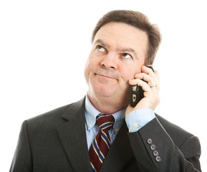 Businessman - Boring Phone Call