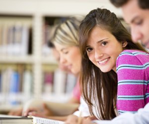 Woman with a study group