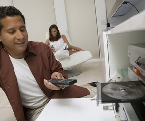 Couple Watching DVD Movie