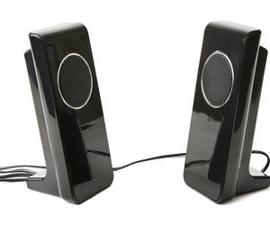 speakers isolated on white background
