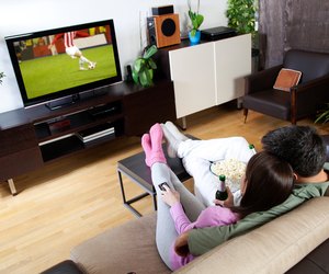 Couple watching sport
