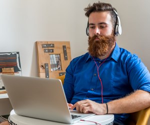 Young Man with Headphones