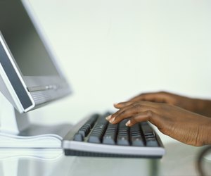 Person working on laptop