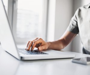 Using laptop