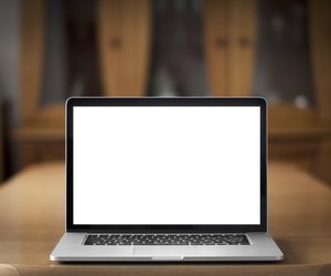 Laptop on the desk