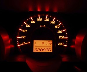 Glow car dashboard