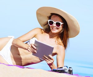 Women enjoying vacation at the beach
