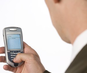 Man using cell phone