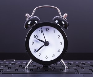 Alarm Clock on Laptop