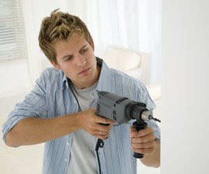 Man using drill