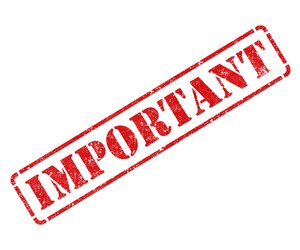 Important - Red Rubber Stamp.