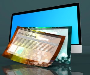 Modern All in one computer with generic websites