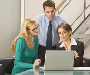 co-workers in office