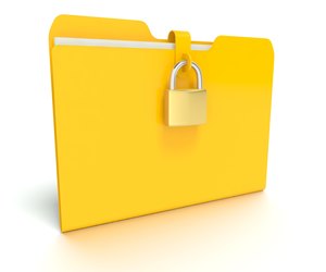Security lock that is locking a Folder