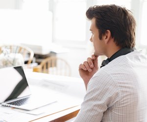 Young businessman in office