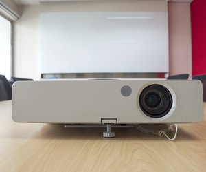 projector presentation in meeting room