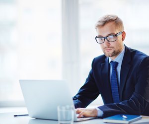 Businessman at work