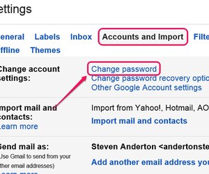 change password for gmail on mac
