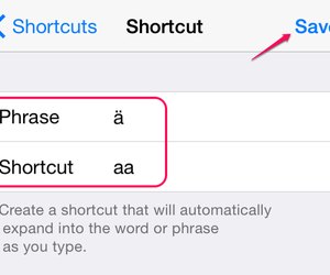 shortcut for a with umlaut