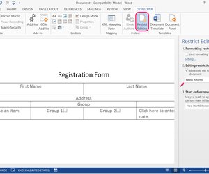 fillable form ms word visual studio