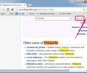 how to search a web page for a specific word