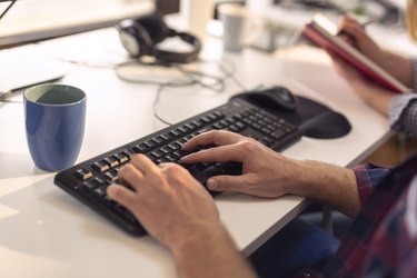 Business people working in an office