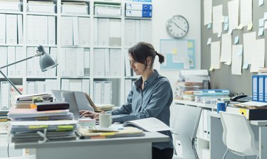 Woman working in the office