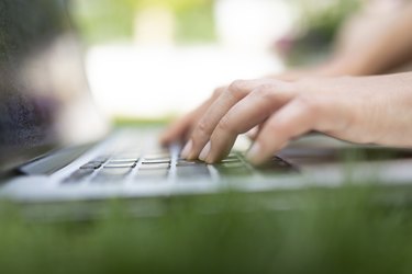 Young Female Using Laptop