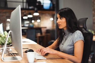 Female worker at office