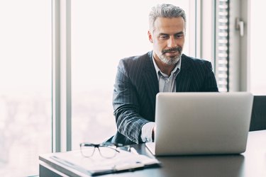 Mature businessman in the office