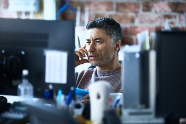 Man working in modern office