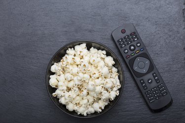 Popcorn with TV remote controler