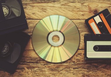video tapes, audio tapes and compact disc