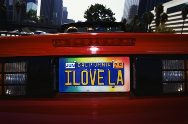'I Love LA' California Vanity License Plate