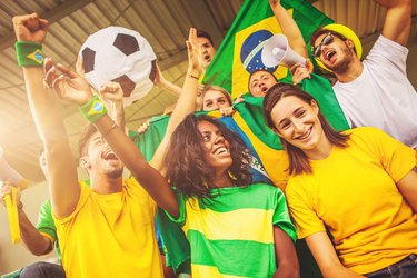 Soccer championship supporters: fans of national teams